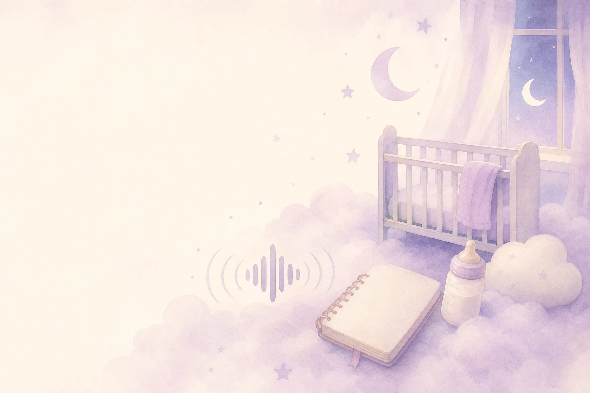 Ilustração aquarelada de materiais extras sobre nuvens
